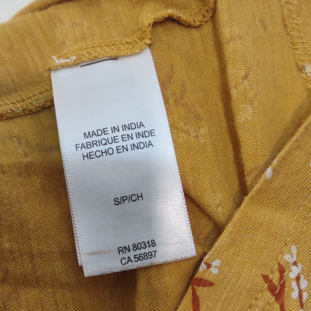 PRE OWNED LUCKY BRAND CAP SLEEVE FLORAL SHIRT SIZE S/P - Picture 10 of 10